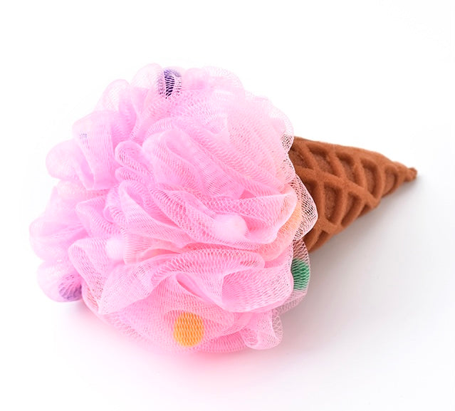 Sweet Hearts Pink Icecream Design Washable Mesh Sponge