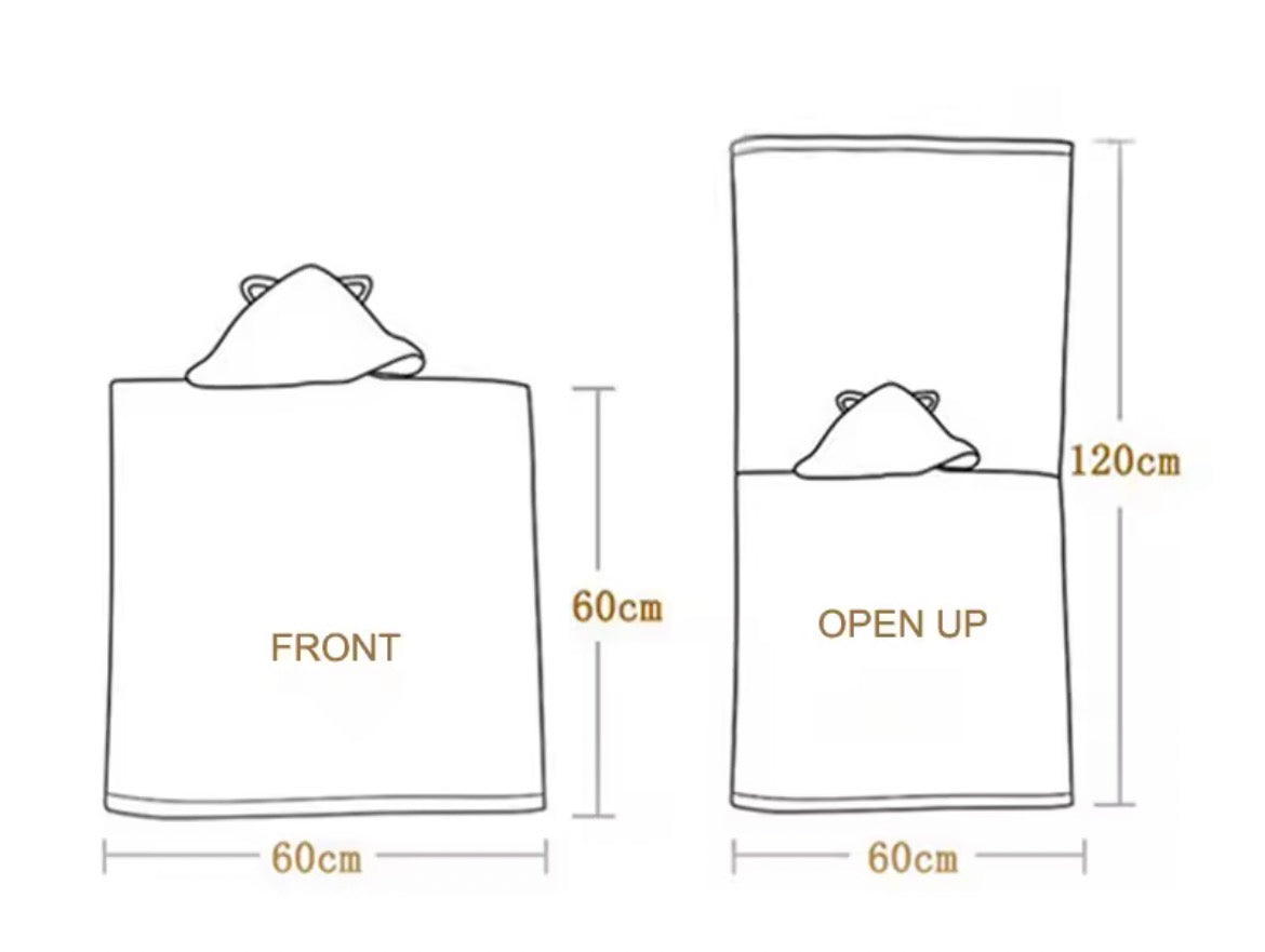 Sweet Hearts Ice Cream Party Kids Hooded Poncho Towel – Pink Dessert Print (Ice Cream, Popsicles, Sprinkles) – Soft Absorbent Quick-Dry Bath, Beach & Pool Cover-Up for Kids