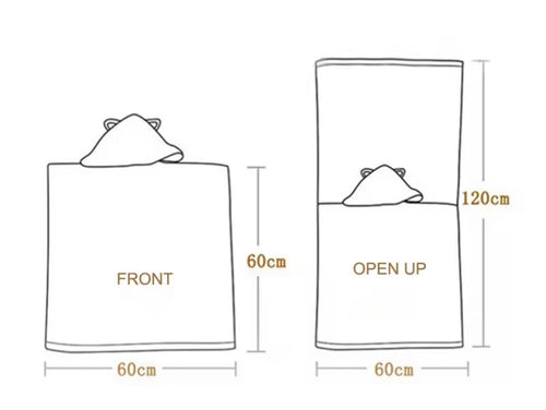 Sweet Hearts Ice Cream Party Kids Hooded Poncho Towel – Pink Dessert Print (Ice Cream, Popsicles, Sprinkles) – Soft Absorbent Quick-Dry Bath, Beach & Pool Cover-Up for Kids