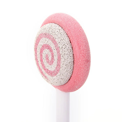 Sweet Hearts Natural Skincare Lollipop-Shaped Pedicure Pumice Stone, Pink, 1 Piece