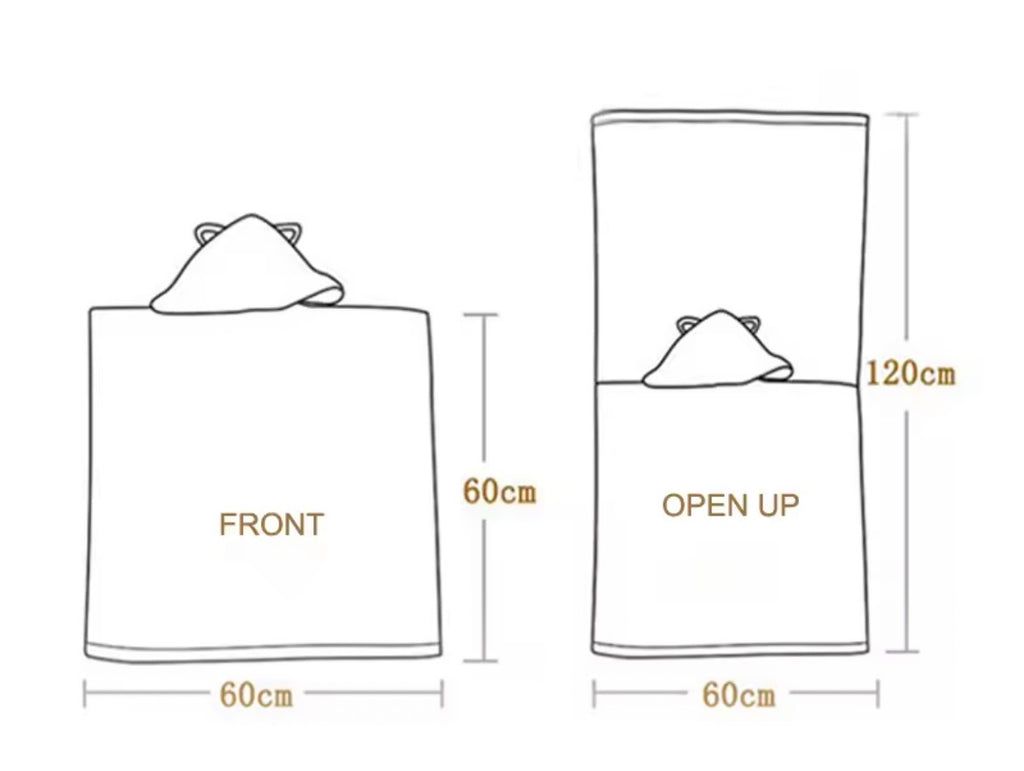 Sweet Hearts Cool Breeze Kids Hooded Poncho Towel – Blue Summer Treat, Pineapple & Beach Print – Soft Quick-Dry Bath, Beach & Pool Cover-Up for Kids