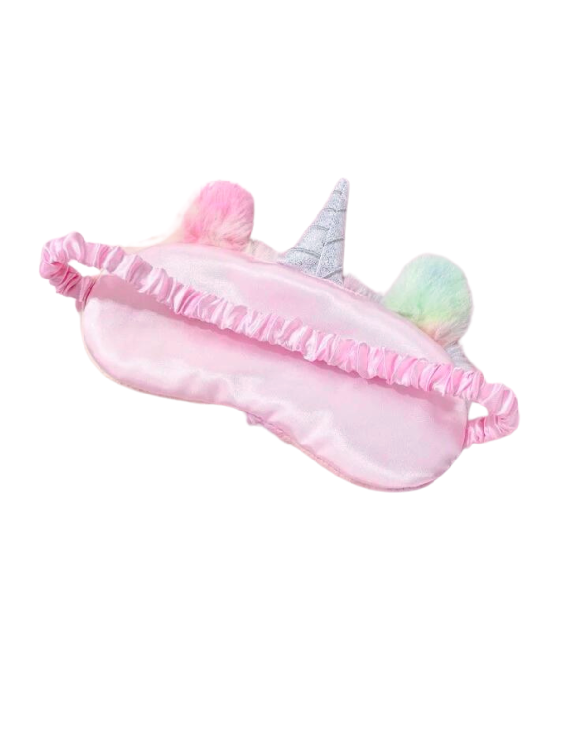 2-Pack Satin Unicorn Design Hair Bonnet Set With Bonus Unicorn Sleep Eye Mask