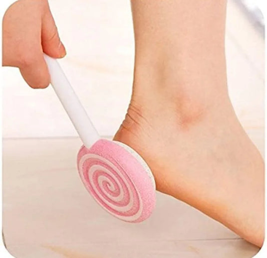 Sweet Hearts Natural Skincare Lollipop-Shaped Pedicure Pumice Stone, Pink, 1 Piece
