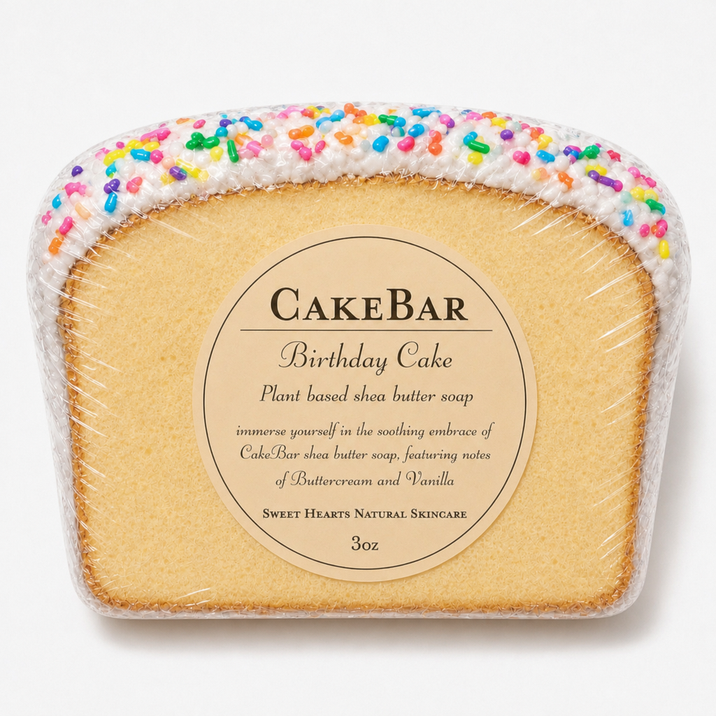 CakeBar Shea Butter Vegan Soap (Birthday Cake)