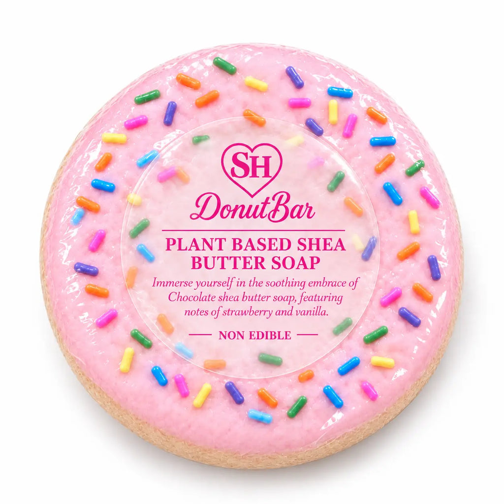 DonutBar Shea Butter Vegan Soap (Strawberry)