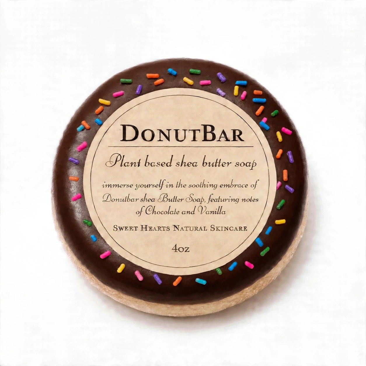 DonutBar Shea Butter Vegan Soap (Chocolate)