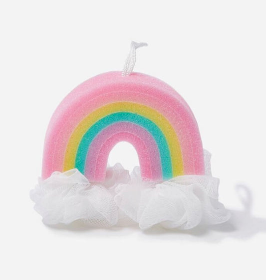 Rainbow Pink Sparkle Puffs Body Sponge (Copy)