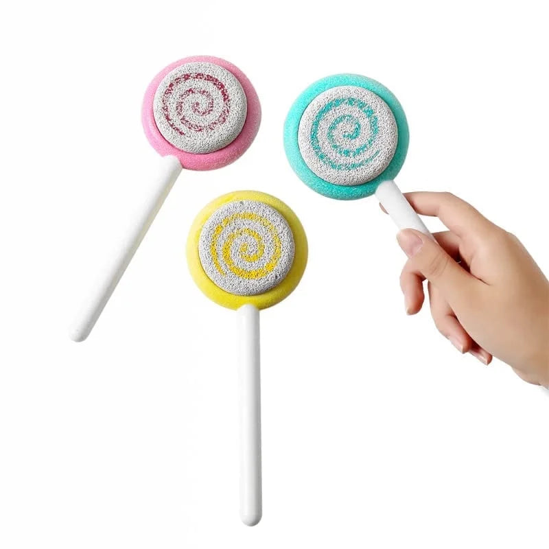 Sweet Hearts Natural Lollipop-Shaped Pedicure Pumice Stone, Pink - 20 Minimum Required
