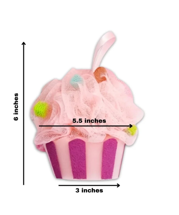 Sweet Hearts Natural Skincare Cupcake Body Loofah Sponge