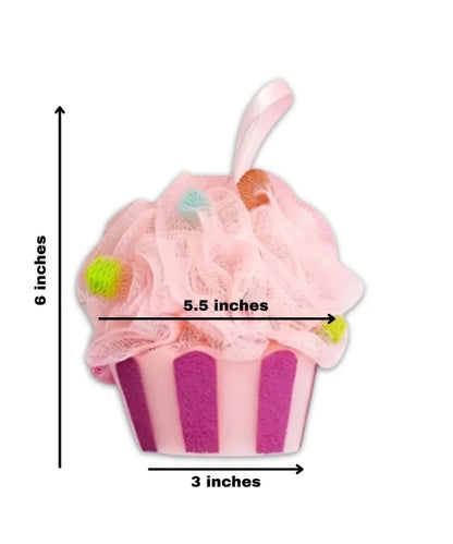Sweet Hearts Natural Skincare Cupcake Body Loofah Sponge